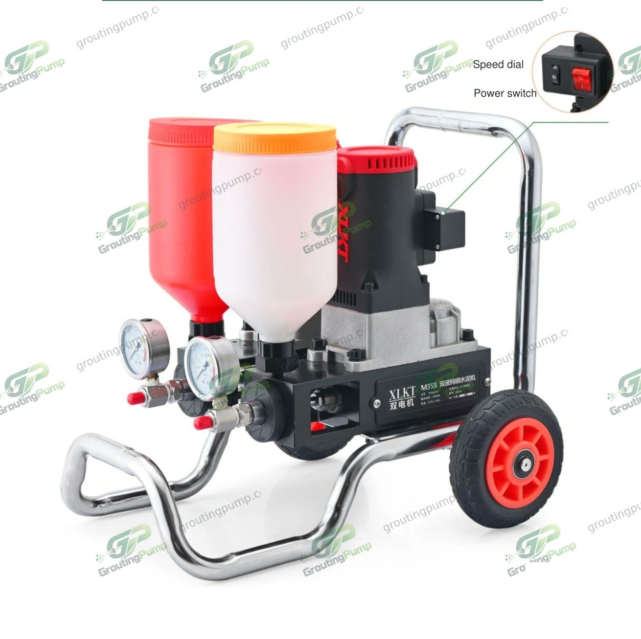M355 Twin-Component Tungsten-Carbide Cement Grouting Pump